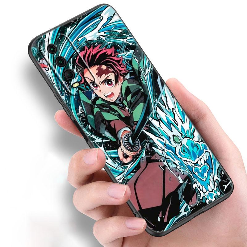 Чехол для телефона «Аниме Demon Slayer Kamado Tanjirou» для Xiaomi Redmi Note 11 10 9 8 T Pro 10S 5G 9A 9C 9S, мягкий черный чехол из ТПУ