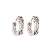 Double-Layer Zircon Ear Buckles, Simple And Cold Wind, Looking Up At Earrings, Female Elegance, Temperament, Super Flash Earrings