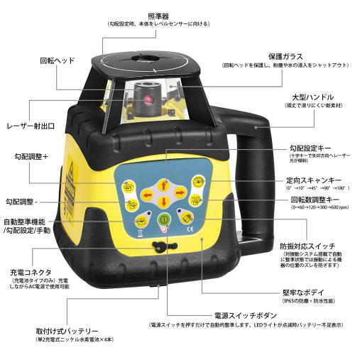 Firecore FRE205R Rotating Laser Self-Leveling Laser Level, Rotating Laser Level, Surveying Level, Leveling Receiver, Remote Control Included, Measurin