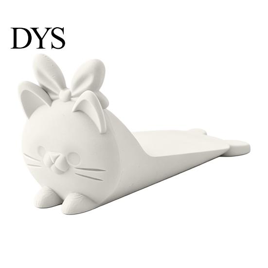 Портативный дверной стопор-клин, 3D-печать, милый кот, нескользящий мультяшный держатель, Декоративный стопор для деревянных полов, Защита дома, Стопор без сверления