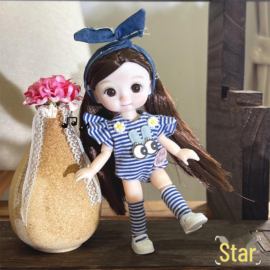 8-дюймовый комплект одежды и макияжа для куклы BJD Princess — идеальный подарок на день рождения для девочек