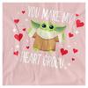 Star Wars Womens/Ladies You Make My Heart Grogu T-Shirt