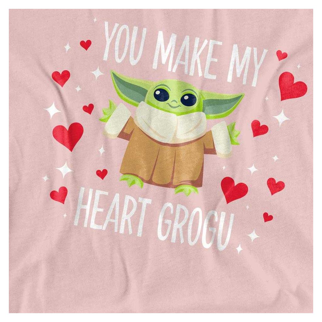 Star Wars Womens/Ladies You Make My Heart Grogu T-Shirt