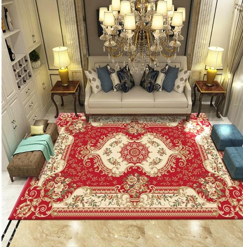 Европейский ковер Ретро Дом Спальня Кровать Гостиная Отель Гостевой дом Напольный коврик