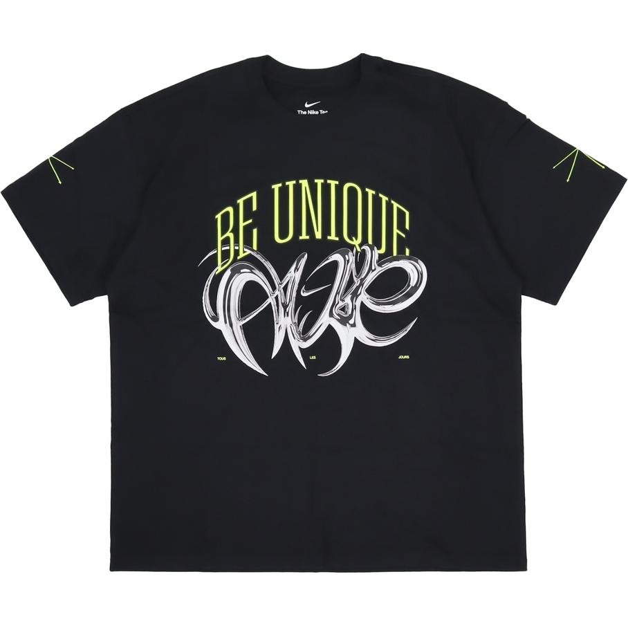 Nike Сан-Антонио Спёрс Виктор Вембаньяма Дизайн с принтом букв Дышащая Свободная Спортивная Футболка Мужская Футболка Черная IB5571010