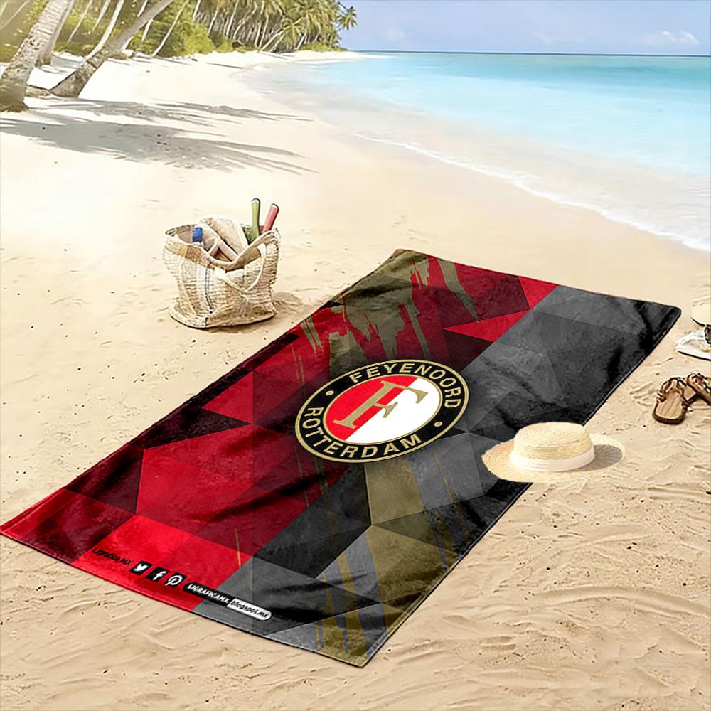 Bold geometric elegance Print beach towel, quick drying, suitable for travel, outdoor sports, jogging, the beach and swimming, gift