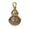 Brass Blessing Lotus Gourd Charms Lucky Key Chain Pendants Pill Box Container