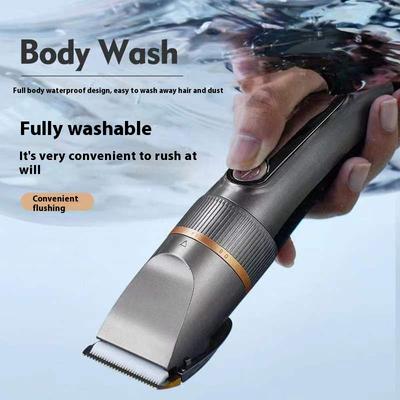 Профессиональная машинка для стрижки волос, электрическая мужская машинка для стрижки волос, аккумуляторная машинка для стрижки волос с ЖК-дисплеем