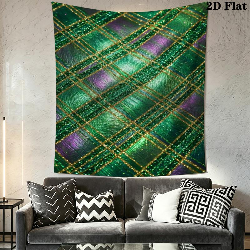 St.Patrick's Day Wall Tapestry Aesthetic Wall Hanging Printed Fabric Blanket Decorative Tapestries for Bedroom Living Room Home Decor