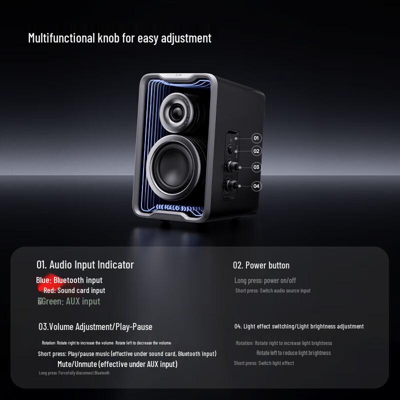 EDIFIER Halo 2.0SE Bluetooth Gaming Desktop Speakers