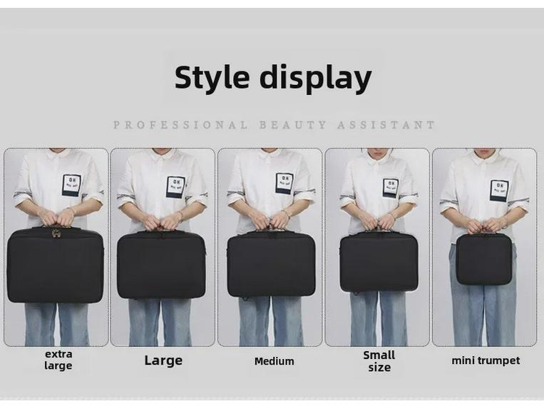 Вместительная многослойная косметичка-органайзер