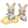 Sylvanian Families Dolls Rabbit ST Mark Ages 3 and Toy Sylvanian Epoch [Milk Twins] U-88 Certified, Up, Dollhouse, Families,