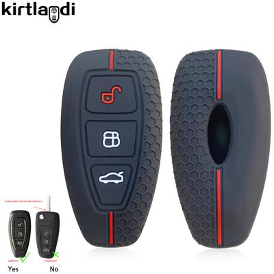 Силиконовый чехол для автомобильного ключа для Ford Kuga Focus Mk3 Mk4 Mondeo Fiesta Titanium Ecosport Transit MK8 чехол для ключа пульта дистанционного управления Аксессуары