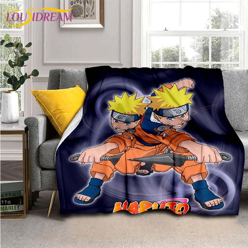 Одеяло с рисунком аниме «Наруто», пододеяльник для дивана, дорожное постельное белье, фланелевое одеяло, покрывало