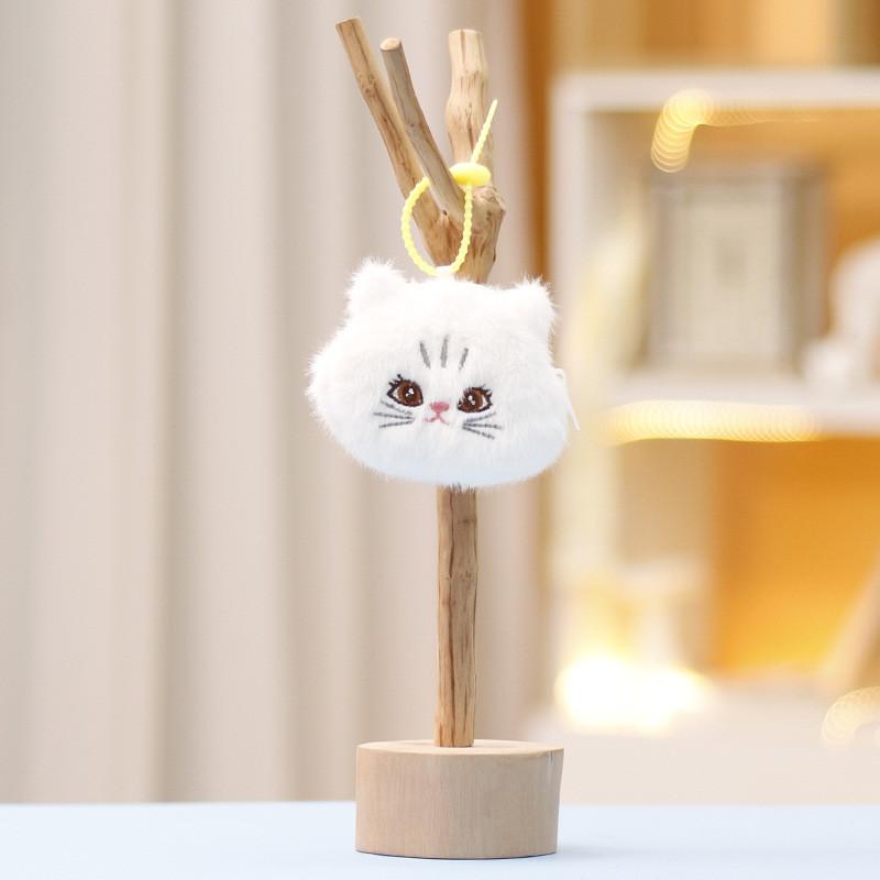Rabbit Panda Cat Key Chain Cartoon Girl Backpack Decorative Pendant Doll Plush