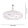 2 In 1 Silent Ceiling Fan Light with Remote Control Electric Cordless Fan Dimming Three Color Light for Home Living Room Bedroom