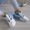 Women's Colorblock High-top Casual Sneakers - Comfy Lace Up Trainers for Breathable and Stylish Platform Basketball Shoes