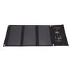 21W Foldable Solar Panel Charger Black Portable Solar Phone Charging Panels with Dual USB Port for Outdoor Hiking