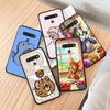 Черный чехол AT21 Tom and Jerry для iPhone 16 15 Plus 14 13 12 11 Pro 8 7 6S SE 5S X XR XS Max Realme C30 C33 C31 9I Huawei Y8P Y9 Sofe Cover