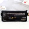 1Pcstravel Love Mesh Cosmetic Bag Zipper Makeup Bag For Women Wash Toiletry Bag Makeup Organizer Portable Storage Pouch