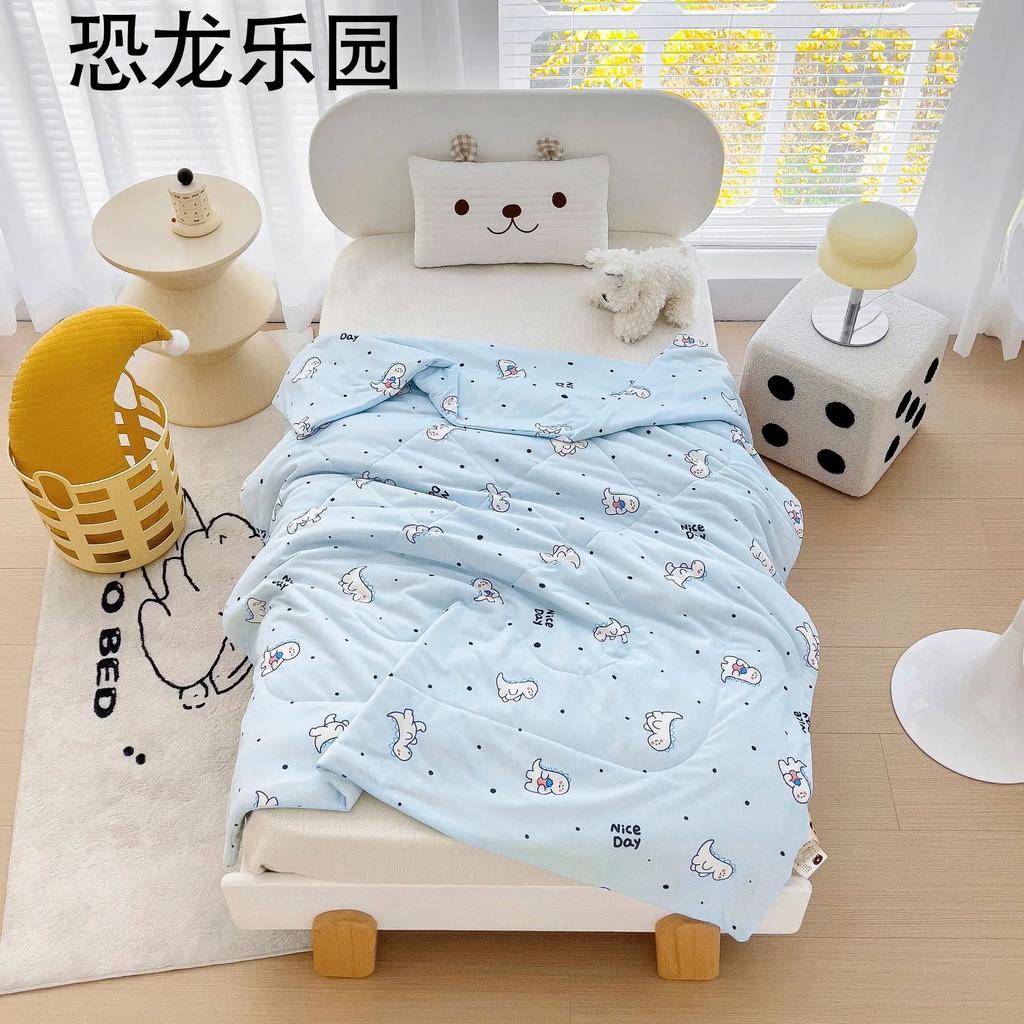 Новое детское летнее одеяло, вязаное хлопковое летнее одеяло, пододеяльник для детского сада, летнее одеяло с мороженым, воздухопроницаемый чехол