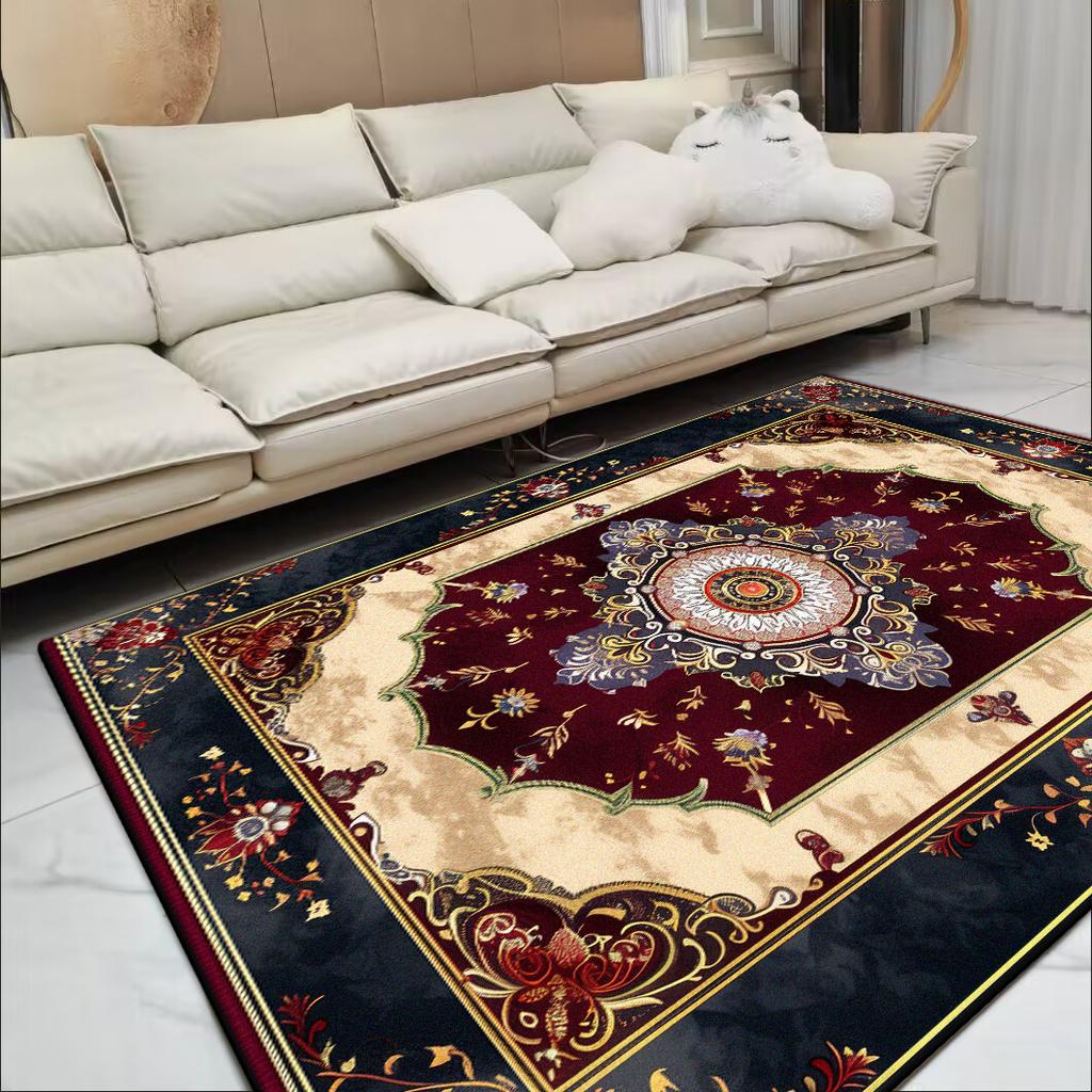 Великолепный европейский ковер для гостиной, ретро, большая площадь, украшение, ковры для диванной зоны, для спальни, гардеробной, нескользящие напольные коврики