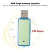 Tbest Enregistreur vocal SK‑858 Mini Enregistreur Vocal Numérique 8 Go Enregistrement de Clé USB pour Réunions Conférence