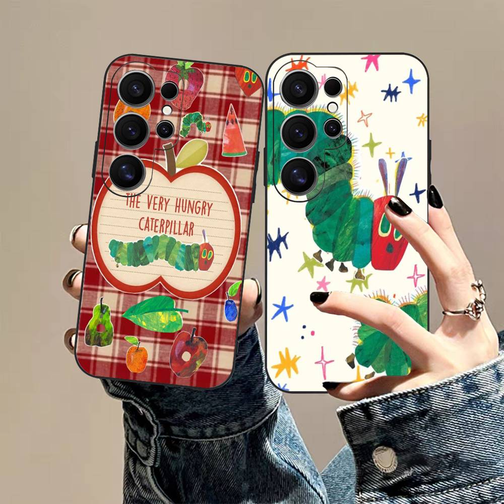 Чехол для телефона 'Очень голодная гусеница' для Samsung S 24 Fe 25 Ultra Plus 20 Lite 21 30 22 23 24 22 Ultra 5G Fundas
