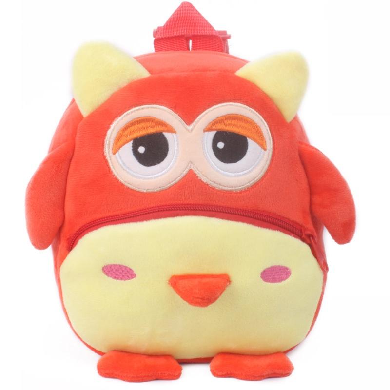 Очаровательный 3D мультяшный рюкзак с животными для малышей из мягкого плюшевого материала