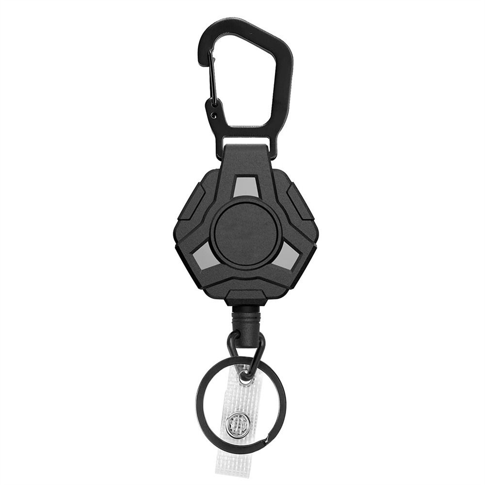 Name Tag Badge Holder ID Lanyard Retractable Key Ring Easy-to-pull Buckle Badge Reel ID Card Holder