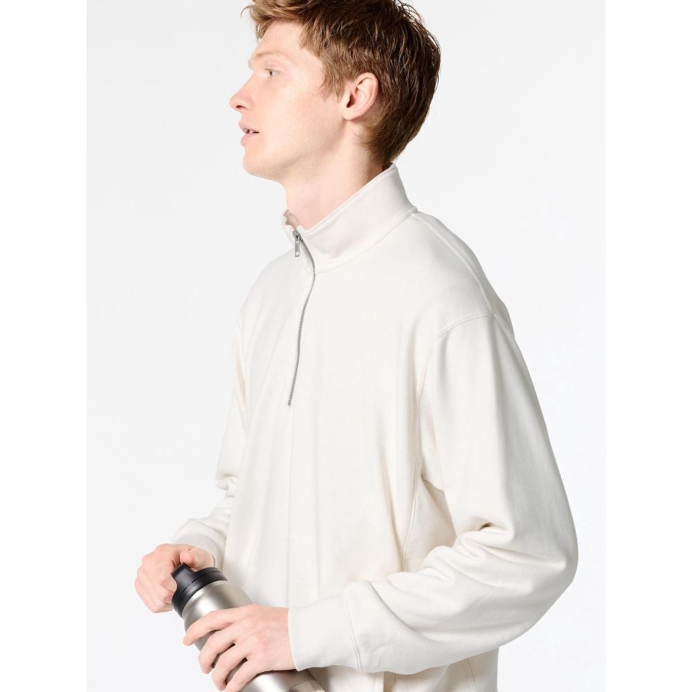 Uniqlo Японская толстовка с застежкой-молнией на половину длины