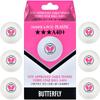 Butterfly Table Tennis Ball Butterfly Three Star Ball White 6 Pieces 95780 White A40+ (270) (270)