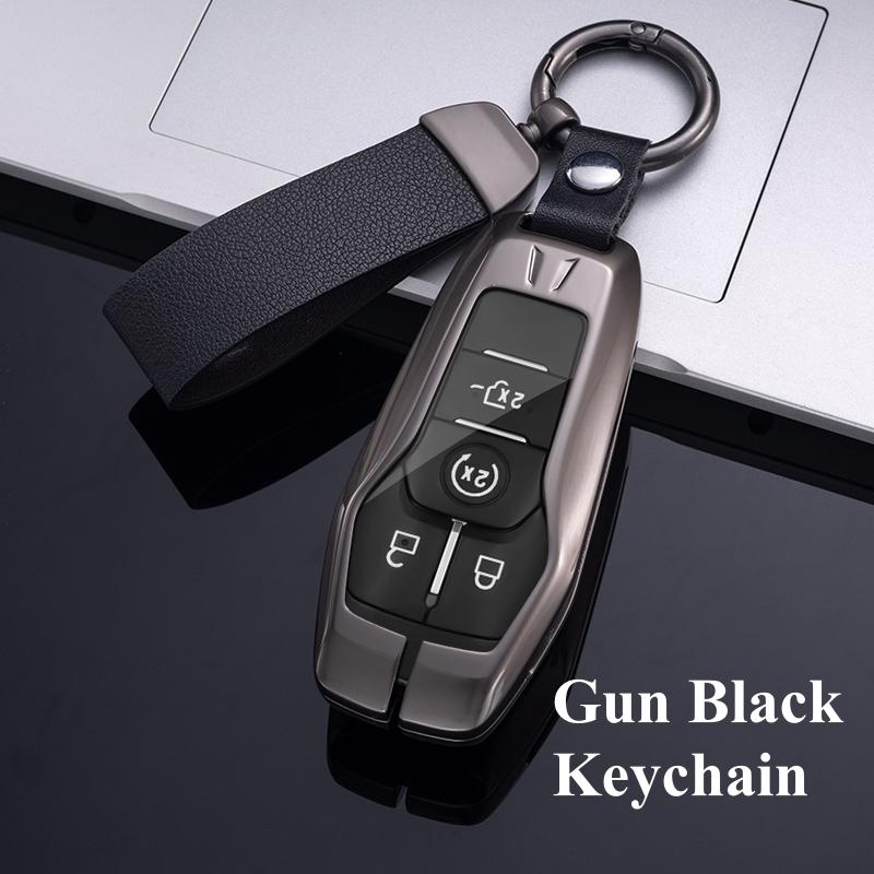 Новый дизайн, чехол для автомобильного ключа из сплава, чехол-брелок для Ford Fusion Mondeo Mustang F-150 Explorer Edge 2015-2018, защитный чехол-брелок