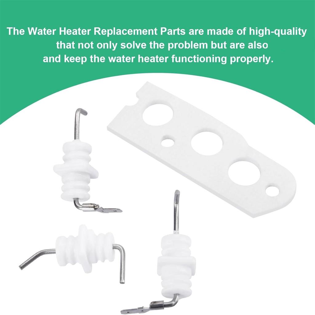 Простая установка Комплект электродов пламени Запасной комплект электродов зажигания Подходит для моделей водонагревателей