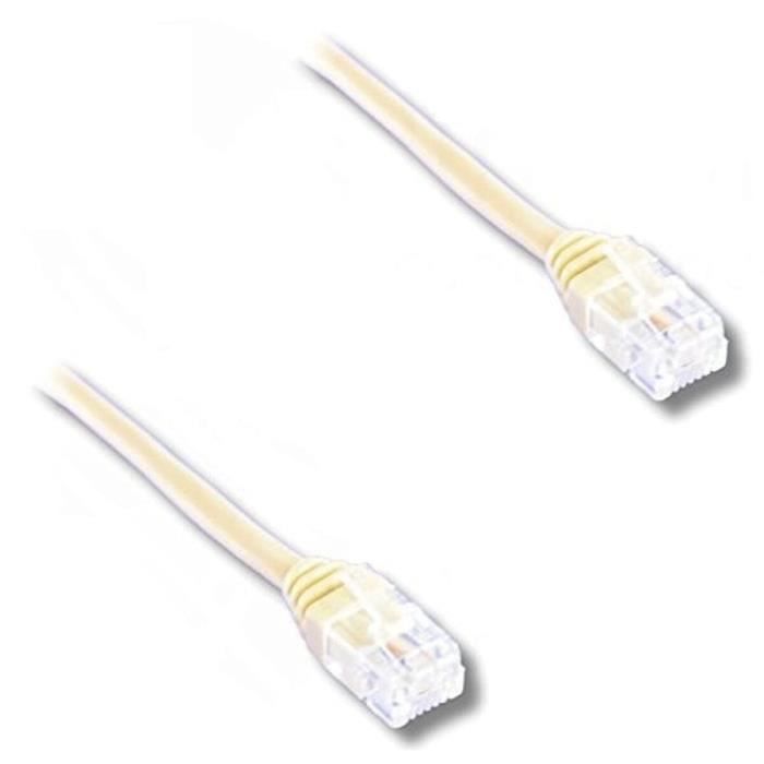 ADSL RJ11 Male / RJ11 Male Cable 10m - LINEAR - RJ11 6P4C Connector - ADSL Cable