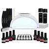 Paris Gel Nail Kit KIT SPHERE Color Gel 6 Color Set Base Top Coat Includes Other Nail Tools Méanail [UV/LED Lamp] & On/off