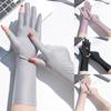 Summer Spring Thin Mid-long Sunscreen Gloves Driving Gloves Anti UV Etiquette Gloves
