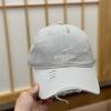 Spring And Summer Letter Embroidery Holes Show Face Small Baseball Cap Women'S Fashion Versatile Trendy Peaked Cap Men