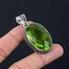 Peridot Gemstone Pendant Solid 925 Sterling Silver Pendant Jewelry Gift For Unisex LG-042
