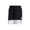 Originals Trefoil Logo Letter Print Patchwork Shorts Men Bottoms Black White FM1547