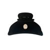 Of Lavishe Cameo Black Velvet Hair Clip