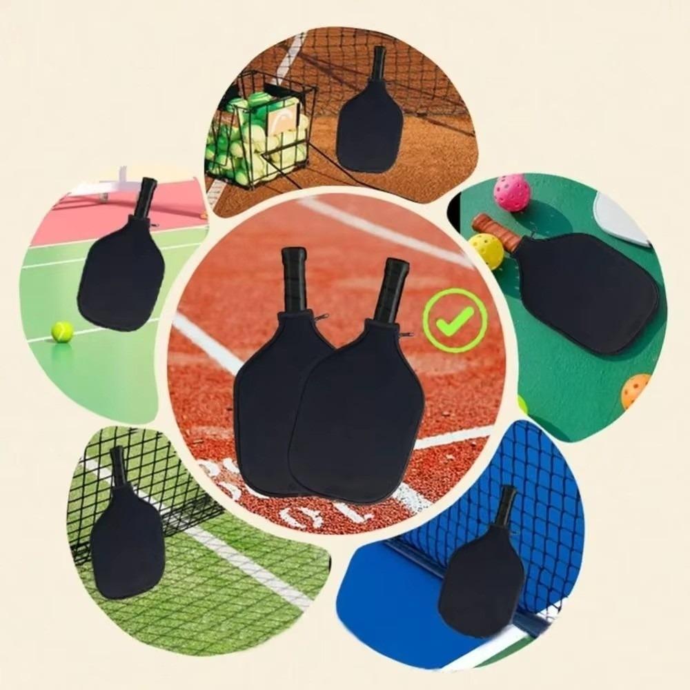 With Zipper Pickleball Paddle Cover Soft Texture Pickleball Racket Bag Portable Use