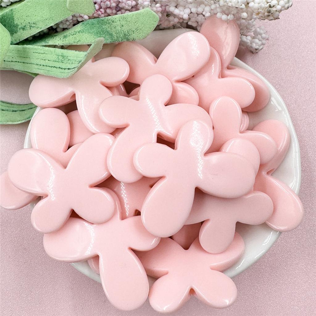 Высококачественные акриловые серьги-бусины для самостоятельного изготовления, аксессуары для телефонной цепочки, 20 шт., бусины ручной работы, кремовые бусины-бабочки, макароны 21,5 x 29,2 мм