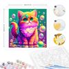 Frame Painting By Numbers Kits For Adults Colorful Cat Animals Starter Kit Picture By Numbers For Home Decoration 40x40