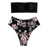 Women's Printing Padded Push Up 2 Piece Bikini Hollow Out Swimsuits Beachweart