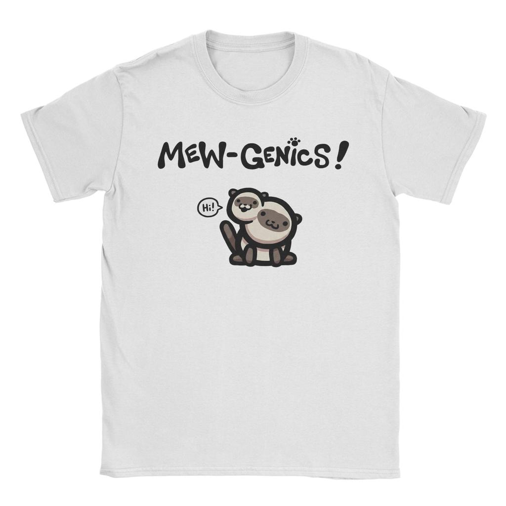 Mewgenics Characters Cat Game TShirts for Unisex  Novelty Cotton Tee Shirt Round Collar Short Sleeve T Shirt Summer Clothes