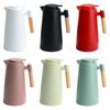 1L Insulated Bottle Wood Handle Household Coffee Pot Portable Nordic Vacuum Flask Drinkware