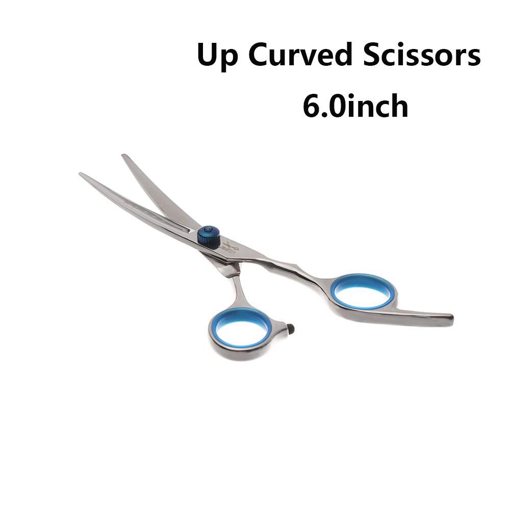Down Barber Cutting Tools Curved Pet Shears Hair Cutting Thick Hair Trimming Dogs Grooming Scissors