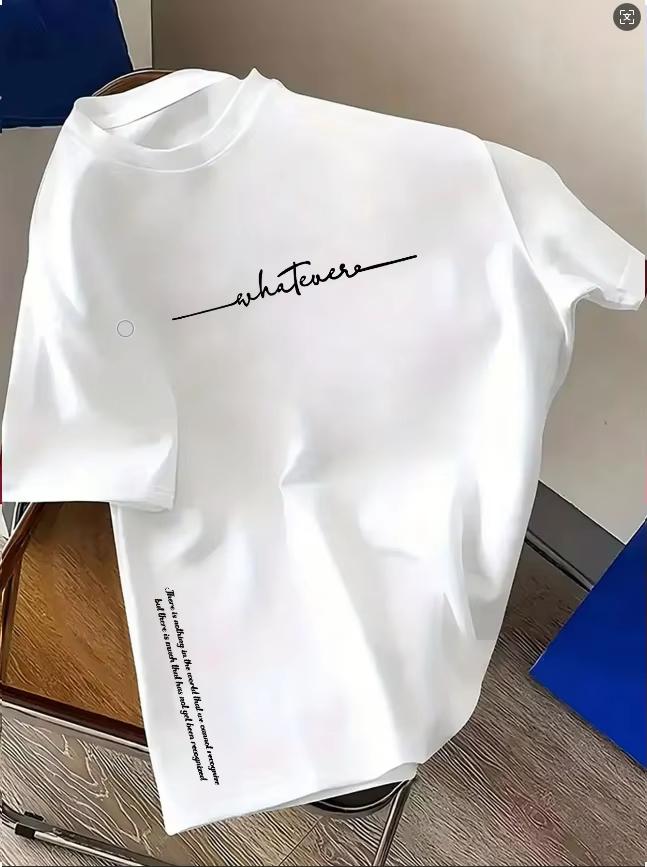 Spring And Summer Casual Sports Loose Cotton Tshirt Unisexs And Unisexs Simple Letterprinted Roundneck Shortsleeved Top