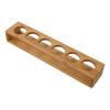 With 6 Slots Shot Glass Holder Bamboo Shot Glass Display Durable Shot Glass Storage  Wine Glasses